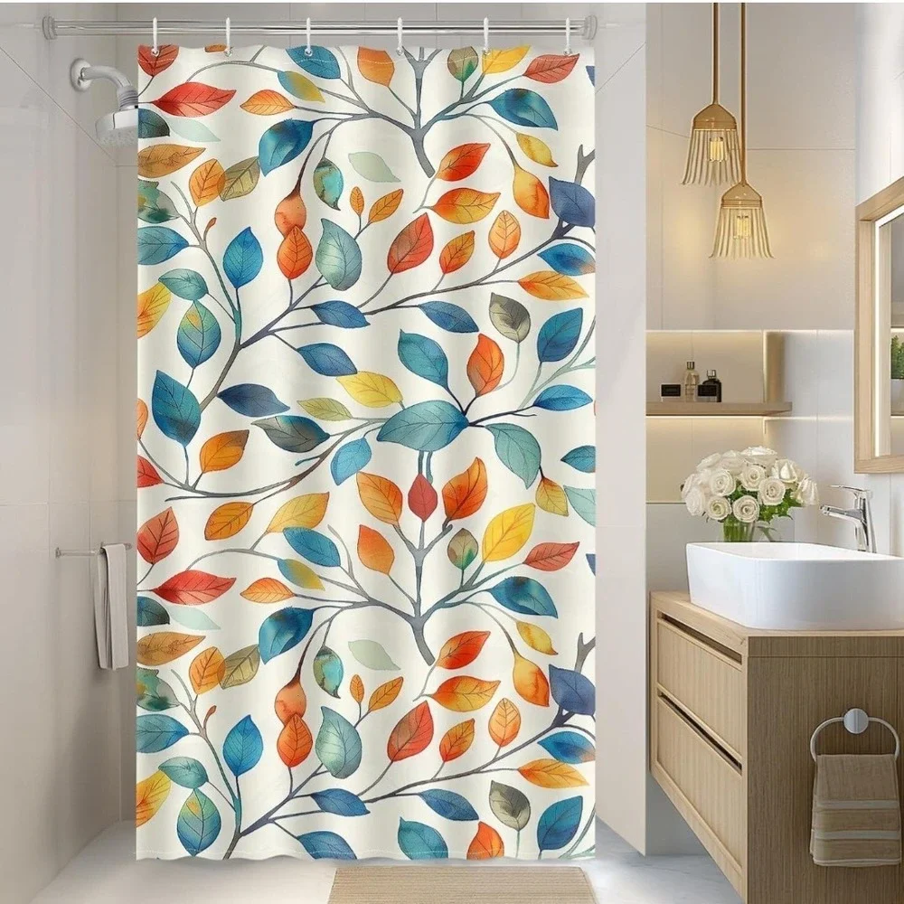 Gibelle Small‎ Stall Shower Colorful Leaves